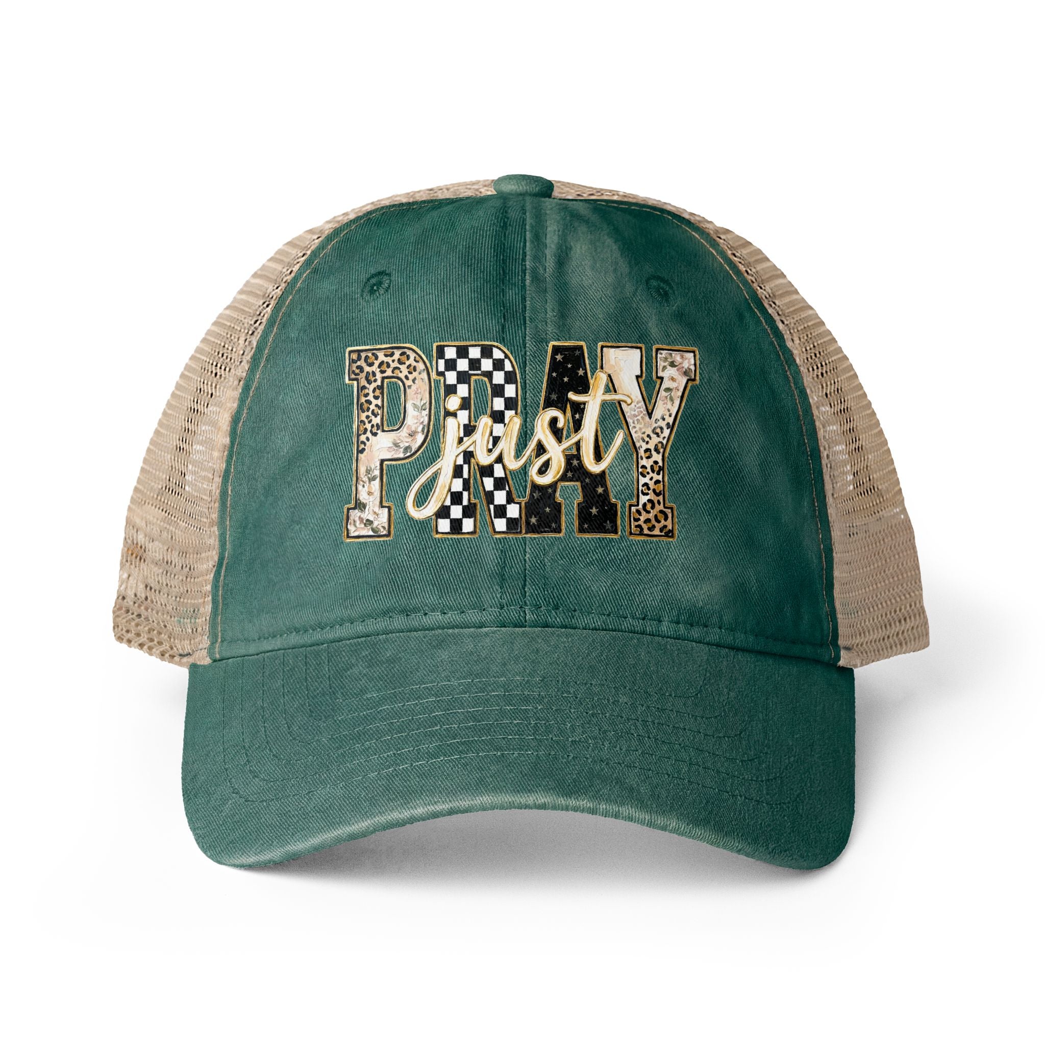 Women's Washed Mesh-Back Cap