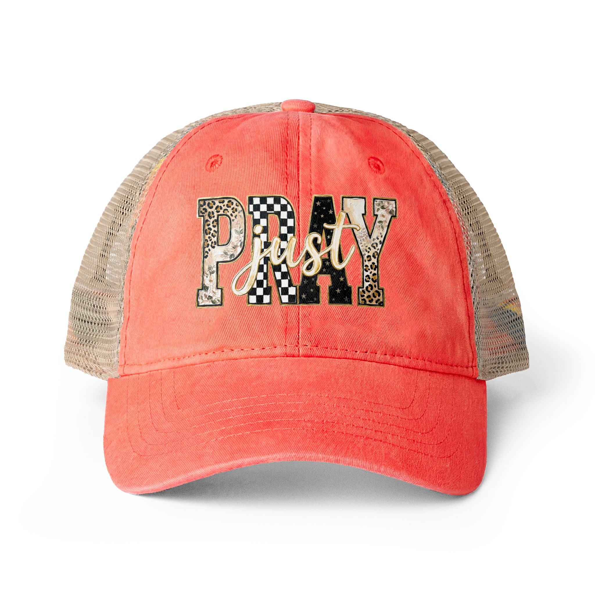 Women's Washed Mesh-Back Cap