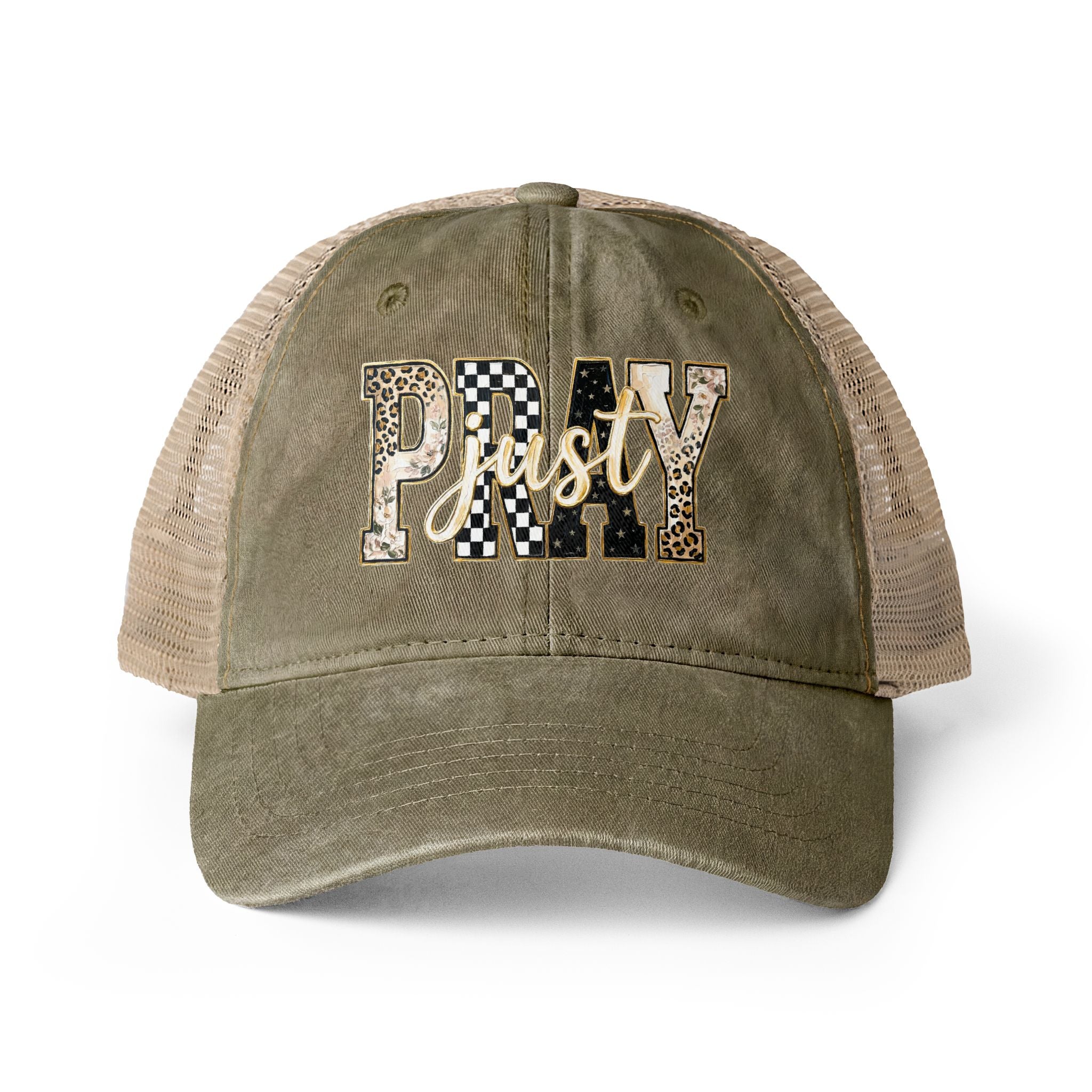 Women's Washed Mesh-Back Cap