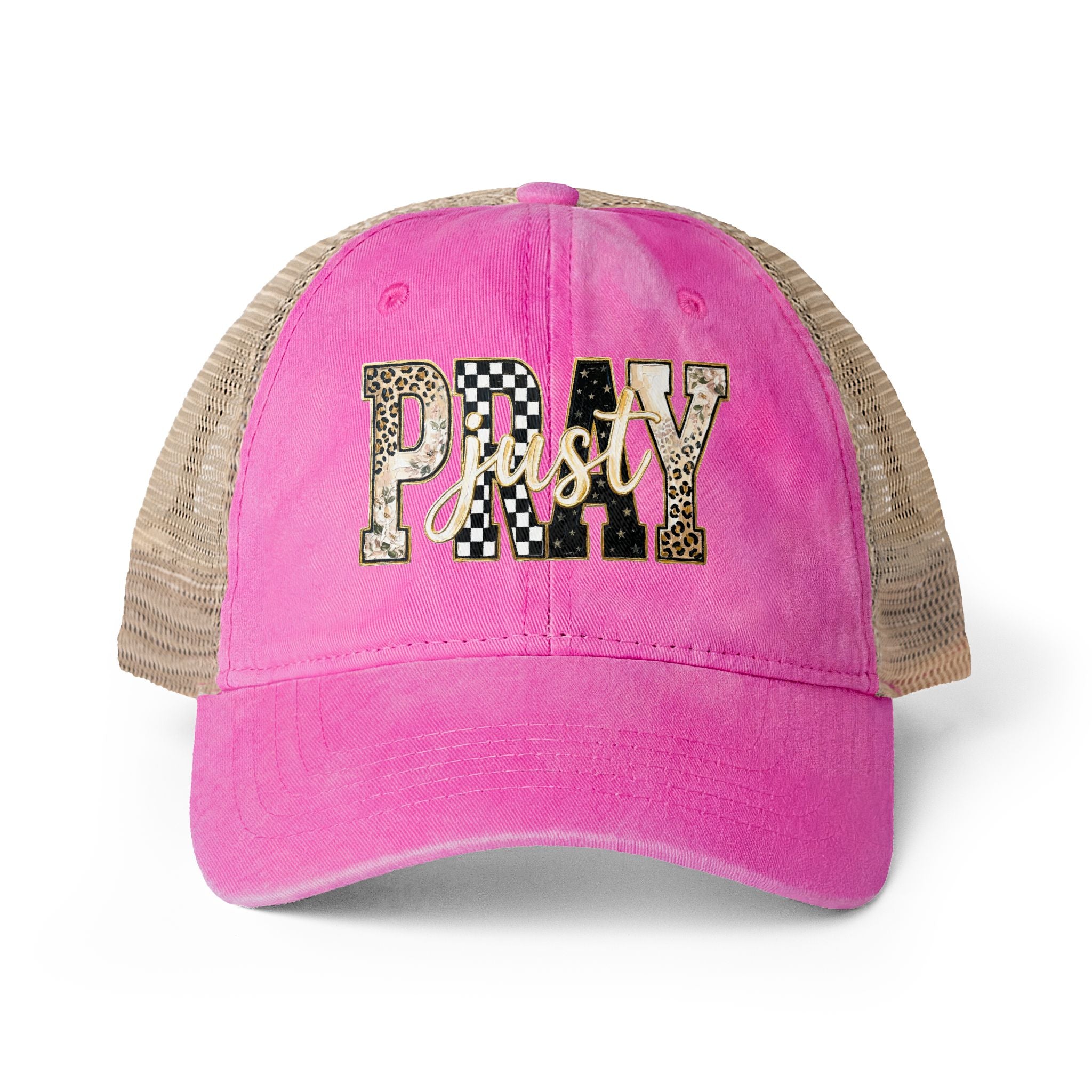 Women's Washed Mesh-Back Cap