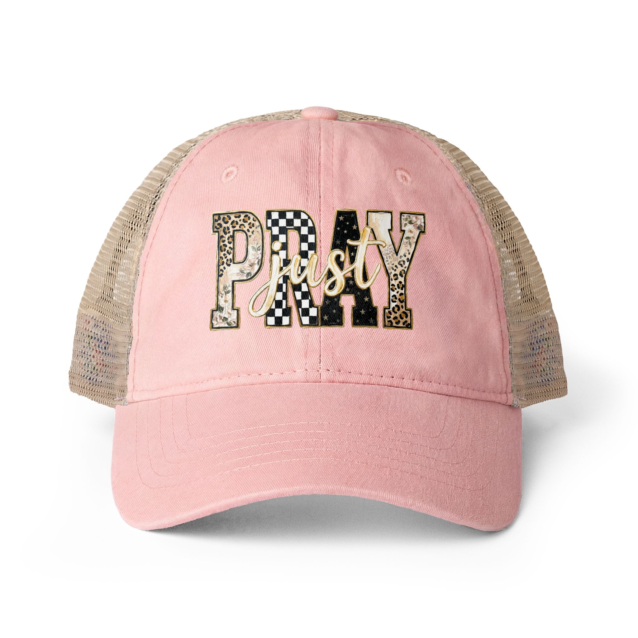 Women's Washed Mesh-Back Cap