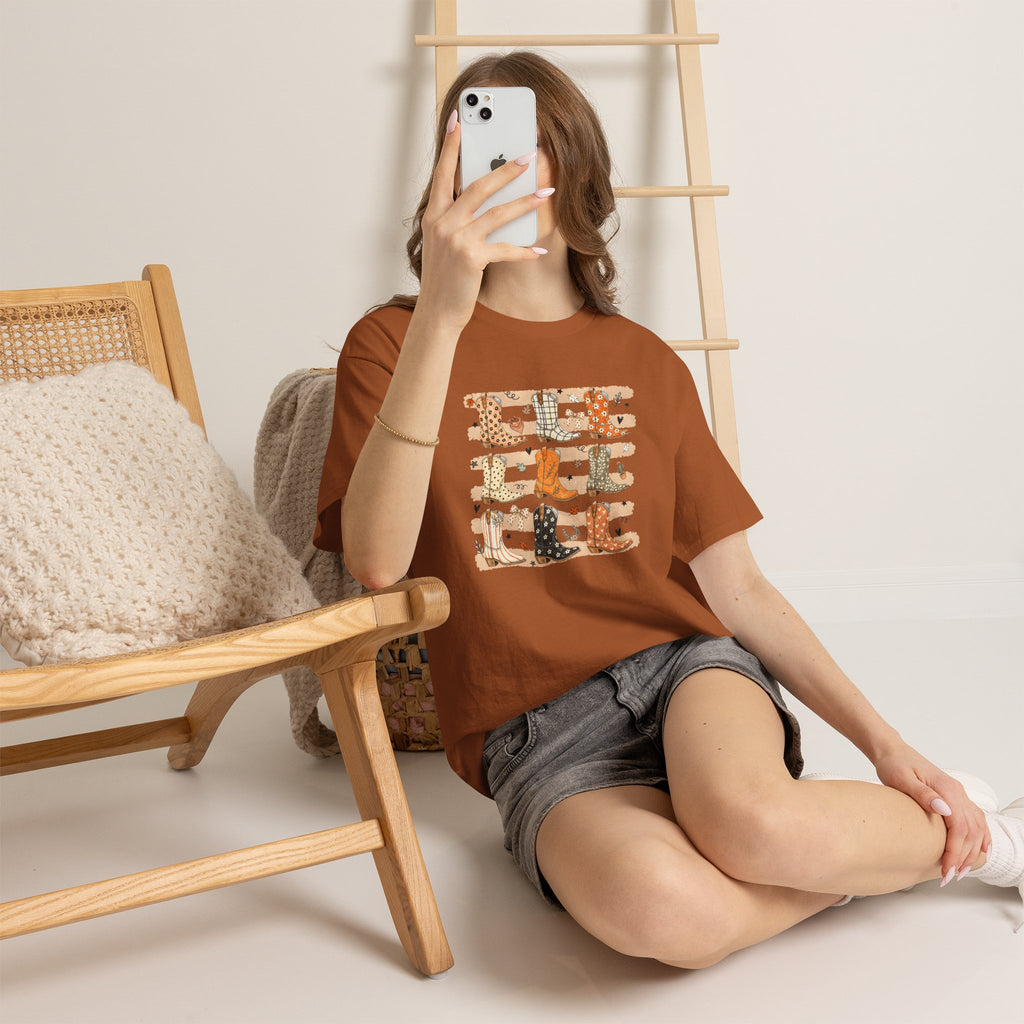 Retro Fall Boot Tee