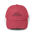 Distressed "Make Heaven Crowded" baseball cap